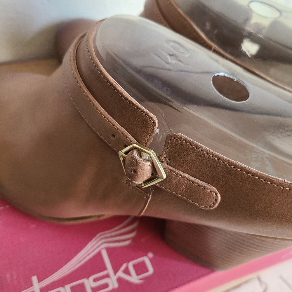 NEW Dansko 40 Malissa Burnished Calf Tan - Picture 6 of 10